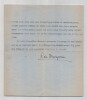 Pierre de Margerie - Lettre dactylographi&eacute;e sign&eacute;e - 1935. Pierre de Margerie