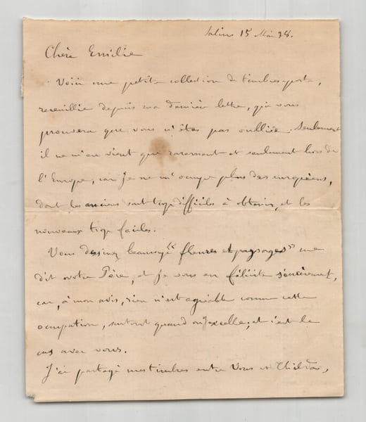 Jules Marcou G&Eacute;OLOGUE - Lettre autographe sign&eacute;e - EXPOSITION UNIVERSELLE - 1878. Jules Marcou