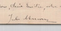 Jules Marcou G&Eacute;OLOGUE - Lettre autographe sign&eacute;e - EXPOSITION UNIVERSELLE - 1878. Jules Marcou