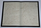 LETTRE AUTOGRAPHE SIGN&Eacute;E. DE VIGNERAL Christian (comte)