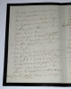 LETTRE AUTOGRAPHE SIGN&Eacute;E. DE VIGNERAL Christian (comte)