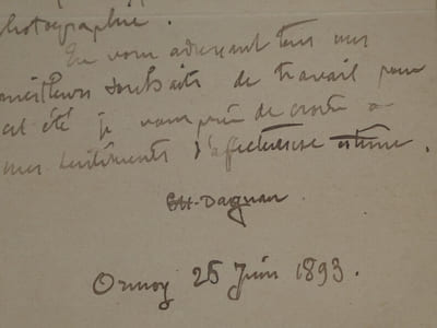 Pascal Dagnan Bouveret Peintre- LETTRE AUTOGRAPHE SIGNÉE à M Royer, Ormoy, 1893