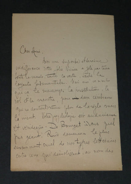 Paul ADAM — Lettre autographe sign&eacute;e, juillet 1902 — "La prostitution, le vol & le meurtre" — 6 pages — &Agrave; Pierre Valdagne. Paul ADAM