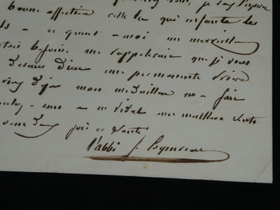 Abbé Félix Coquereau - Lettre autographe signée - 1848