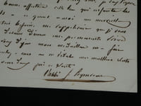 Abbé Félix Coquereau - Lettre autographe signée - 1848