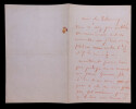 Pierre PUVIS DE CHAVANNES Peintre- BELLE LETTRE AUTOGRAPHE SIGN&Eacute;E DE 3 PAGES. Henri PUVIS DE CHAVANNES