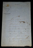 Lettre autographe sign&eacute;e - Ent&ecirc;te Imprimerie de Barbier. Christian de Vigneral