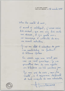Alain Decaux - Lettre autographe signée - 1978