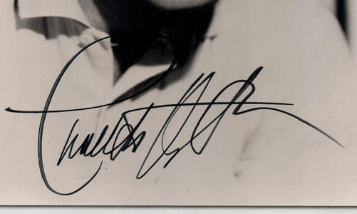 Charlton HESTON, acteur - PHOTOGRAPHIE SIGNÉE à la main Autographe 25 x 20 cm