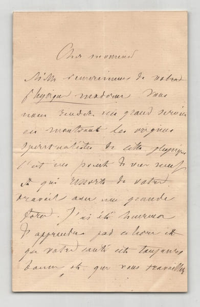 Paul Janet - Philosophe - Lettre autographe sign&eacute;e - 2 pages. Paul Janet
