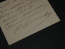 Caroline Miolan-Carvalho , Cantatrice - CARTE LETTRE AUTOGRAPHE SIGN&Eacute;E 2 pages. Caroline Miolan-Carvalho