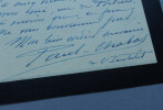 Paul CHABAS - Lettre autographe sign&eacute;e de deuil, 13 juin 1931. Paul CHABAS