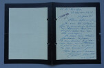 Paul CHABAS - Lettre autographe sign&eacute;e de deuil, 13 juin 1931. Paul CHABAS