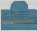 Isabelle II d'Espagne - T&eacute;l&eacute;gramme dactylographi&eacute; de remerciements adress&eacute;e &agrave; Mme Anna de La Grange de Stankowitch. Isabelle II d'Espagne