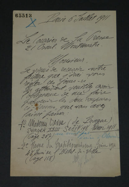 Victor GAUTRON du COUDRAY, Homme de lettre - LETTRE AUTOGRAPHE SIGN&Eacute;E, 1911. Victor GAUTRON du COUDRAY