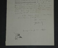 Victorien Sardou - Lettre autographe sign&eacute;e - Bapt&egrave;me - 1877. Victorien Sardou