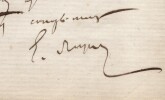 Ernest Reyer - Lettre autographe sign&eacute;e. Ernest Reyer