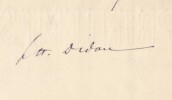 Henri Didon - Lettre autographe sign&eacute;e &agrave; Monsieur Rodier - 1881. Henri Didon