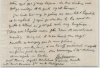 Philippe Dumaine. Lettre autographe sign&eacute;e "Lib&eacute;r&eacute; par les allemands", 1941. Philippe Dumaine