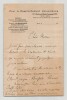 Henri Delacroix - Philosophe et psychologue - Lettre autographe sign&eacute;e - 1921. Henri Delacroix