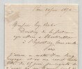 Augustin Pouyer-Quertier - Lettre autographe sign&eacute;e Exposition Universelle 1878. Augustin Pouyer-Quertier