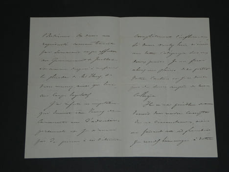 Achille Fould - Lettre autographe signée "Gouvernement de Juillet" - 1862 4pages. Achille Fould