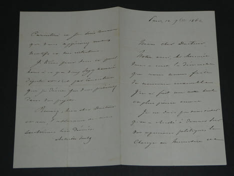 Achille Fould - Lettre autographe signée "Gouvernement de Juillet" - 1862 4pages. Achille Fould