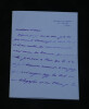 Maurice Barr&egrave;s - LETTRE AUTOGRAPHE SIGN&Eacute;E &Agrave; UNE AMIE. Maurice Barr&egrave;s