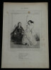 Les Lorettes - 4 lithographies extraites du Charivari. Gavarni, Paul (Sulpice Guillaume Chevalier, 1804–1866)