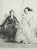 Les Lorettes - 4 lithographies extraites du Charivari. Gavarni, Paul (Sulpice Guillaume Chevalier, 1804–1866)
