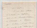 Michel Chevalier - Lettre autographe sign&eacute;e - 1867. Michel Chevalier