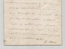 Edmond Sch&eacute;rer - Lettre autographe sign&eacute;e Prise de Paris Semaine Sanglante 1871. Edmond Sch&eacute;rer