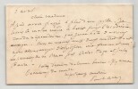 Paul Albert – Lettre autographe sign&eacute;e. Parrainage de Victor Hugo et Jules Favre. Paul Albert