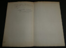 Alfred BAUDRILLART - LETTRE AUTOGRAPHE SIGN&Eacute;E adress&eacute;e au Secr&eacute;taire G&eacute;n&eacute;ral. Alfred BAUDRILLART
