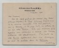 Montgomery Belgion Carte lettre autographe sign&eacute;e &agrave; Thierry Maulnier Racine 1935. Montgomery Belgion