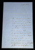LETTRE AUTOGRAPHE SIGN&Eacute;E, 1857. DE VIGNERAL Christian (comte)