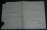 Fromental HAL&Eacute;VY, Compositeur - LETTRE AUTOGRAPHE SIGN&Eacute;E. Fromental HAL&Eacute;VY