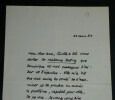 Gilbert CESBRON - Lettre autographe sign&eacute;e de remerciements - 1957. Gilbert CESBRON