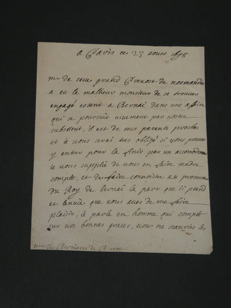 Michel de Chamillart - Lettre autographe sign&eacute;e - 1698. Michel de Chamillart