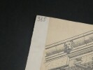 Dessin original sign&eacute; — Vue perspective de l'entablement en bois du temple d'H&eacute;ra &agrave; Olympie (Reconstitution hypoth&eacute;tique), vers 1930. Louis Henri ...