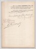 Pouvoir sign&eacute; par Louis de Gramont – Collection de 50 auteurs & musiciens. Louis de Gramont