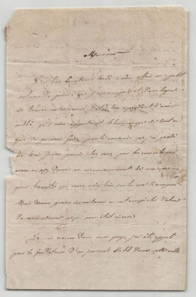 Xavier Marmier - Lettre autographe sign&eacute;e - 1831. Xavier Marmier