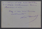 L&eacute;on DAUDET, &Eacute;crivain - CARTE-LETTRE AUTOGRAPHE SIGN&Eacute;E &Agrave; Philippe GILLE, 1896. L&eacute;on DAUDET