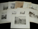 Horace Vernet - Ensemble de 9 lithographies originales Guerre 1810/30. Horace Vernet