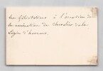 Achille Delesse - G&eacute;ologue et min&eacute;ralogiste fran&ccedil;ais - Carte de visite autographe &agrave; Mr Risler. Achille Delesse