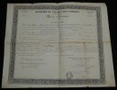 Document sign&eacute; - Minist&egrave;re de l'Instruction Publique Fran&ccedil;ois Guizot 1834. Fran&ccedil;ois Guizot