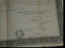 Document sign&eacute; - Minist&egrave;re de l'Instruction Publique Fran&ccedil;ois Guizot 1834. Fran&ccedil;ois Guizot