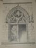 Fen&ecirc;tre d'une maison &agrave; Figeac (XIVe si&egrave;cle) - Dessin original sign&eacute;. Louis Henri Laffill&eacute;e
