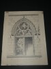 Fen&ecirc;tre d'une maison &agrave; Figeac (XIVe si&egrave;cle) - Dessin original sign&eacute;. Louis Henri Laffill&eacute;e