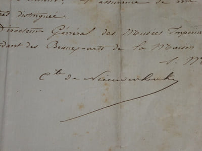 LETTRE AUTOGRAPHE SIGNÉE, 9 octobre 1855